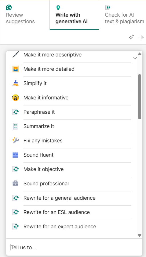grammerly for content writing 