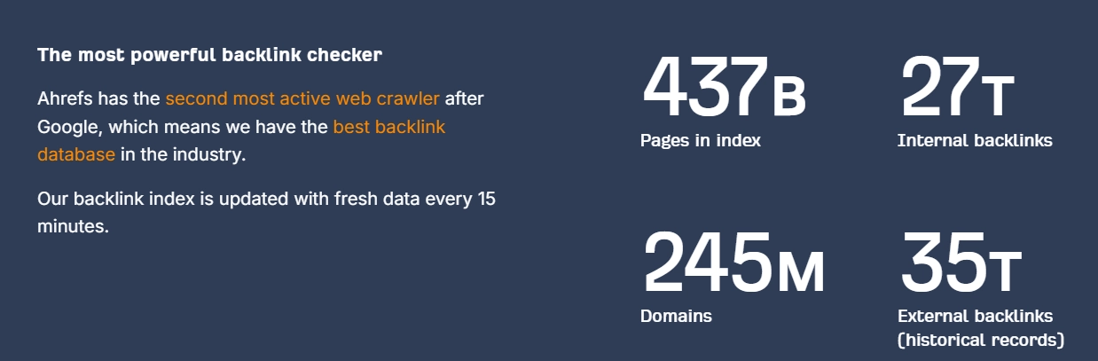 The most powerful backlink checker