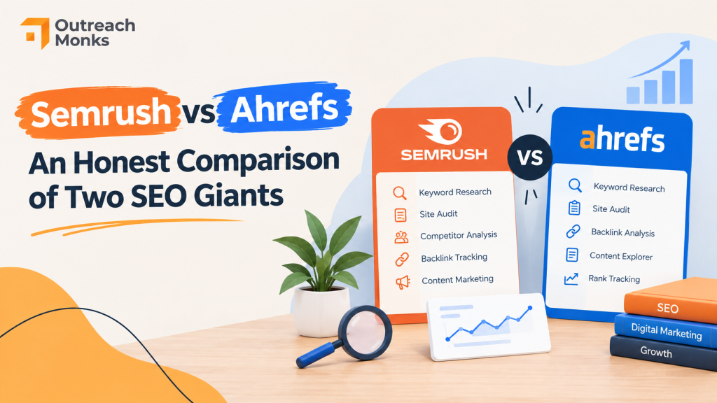 Semrush vs Ahrefs An Honest Comparison of Two SEO Giants Blog Banner