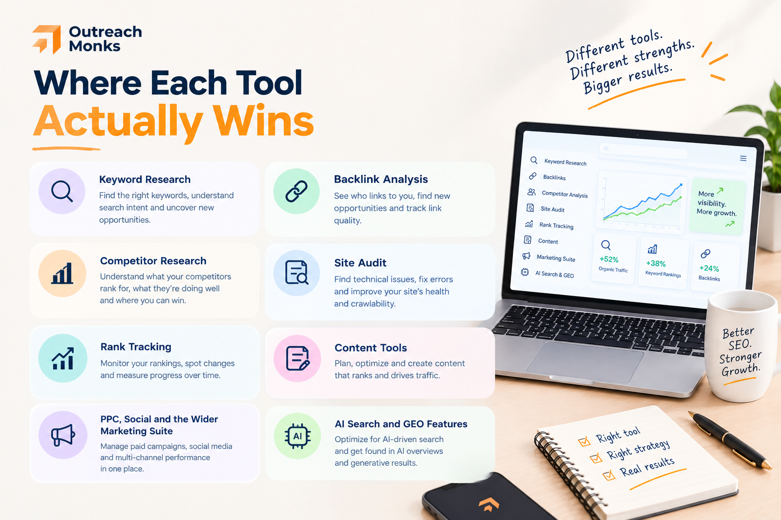 Where each tools infographic