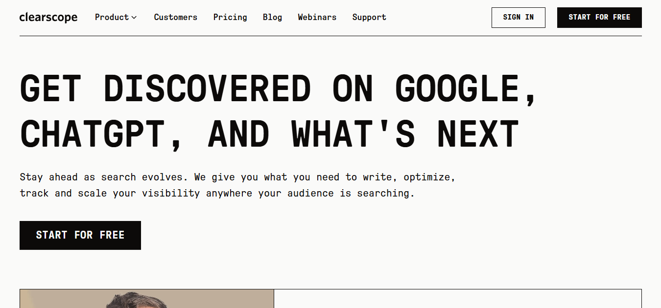 Clearscope SEO content tool image