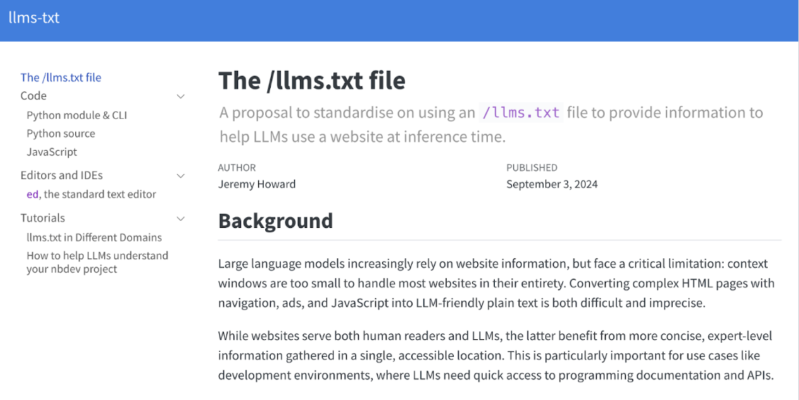 LLMs.txt File