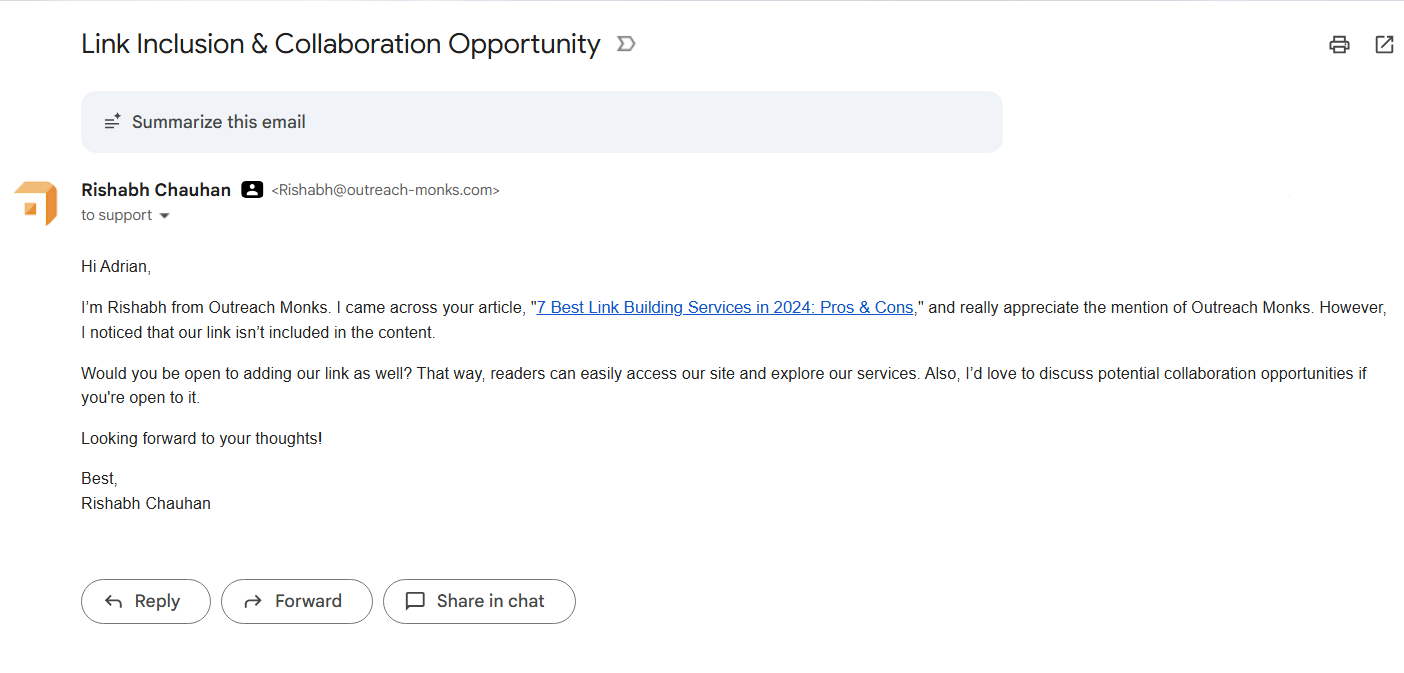 Unlinked Brand Mentions Template