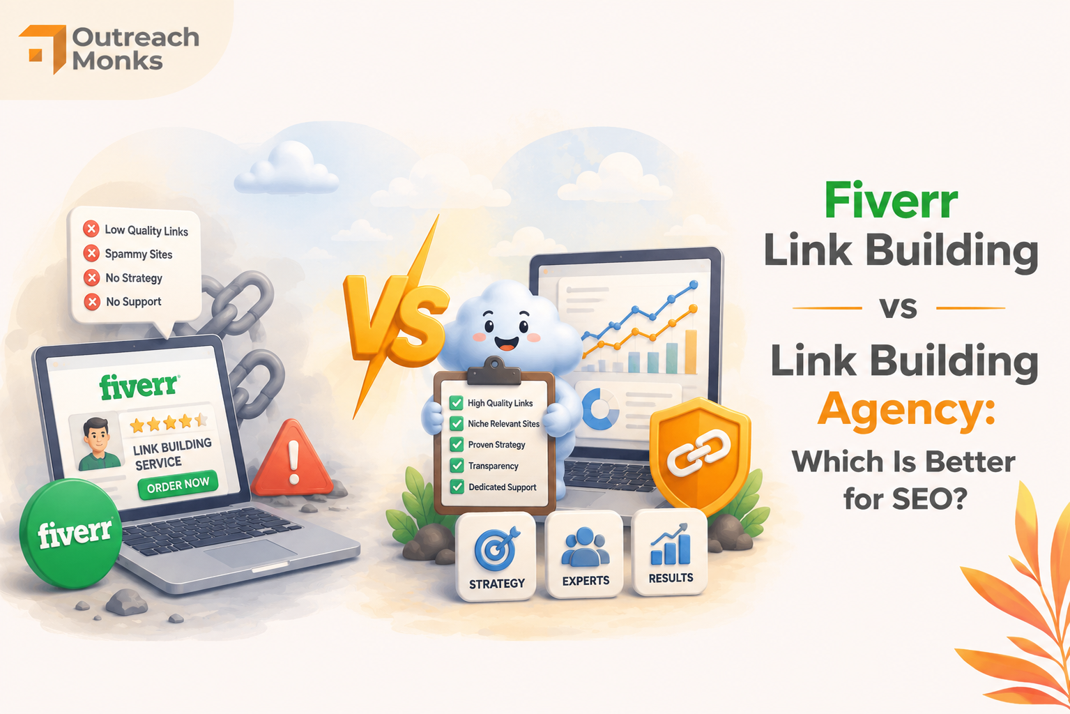 Fiverr Link Building vs Link Building Agency blog image