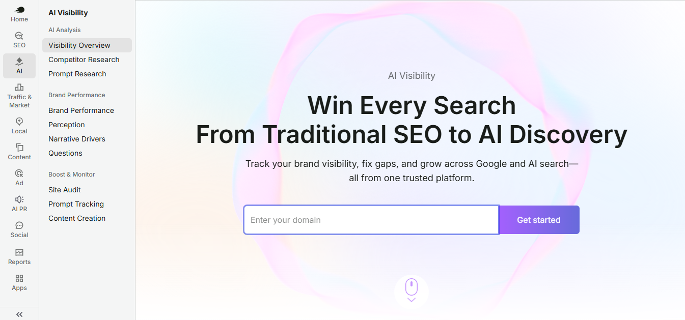 Semrush AI Visibility blog image