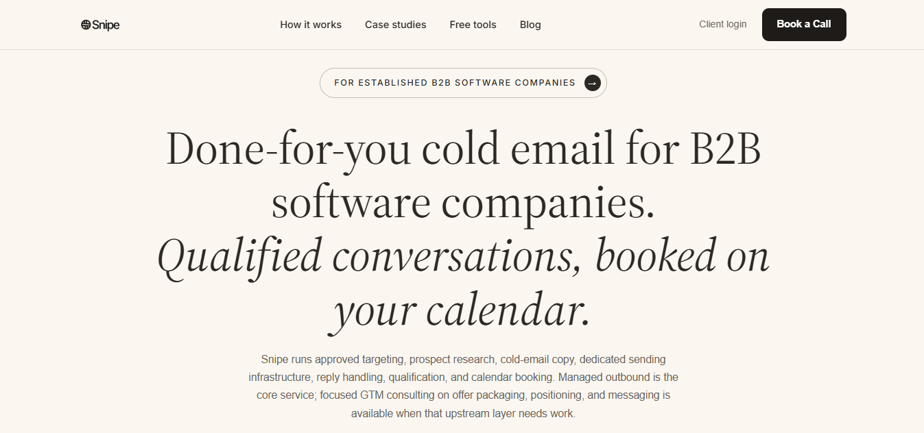 Snipe Outbound blog banner image