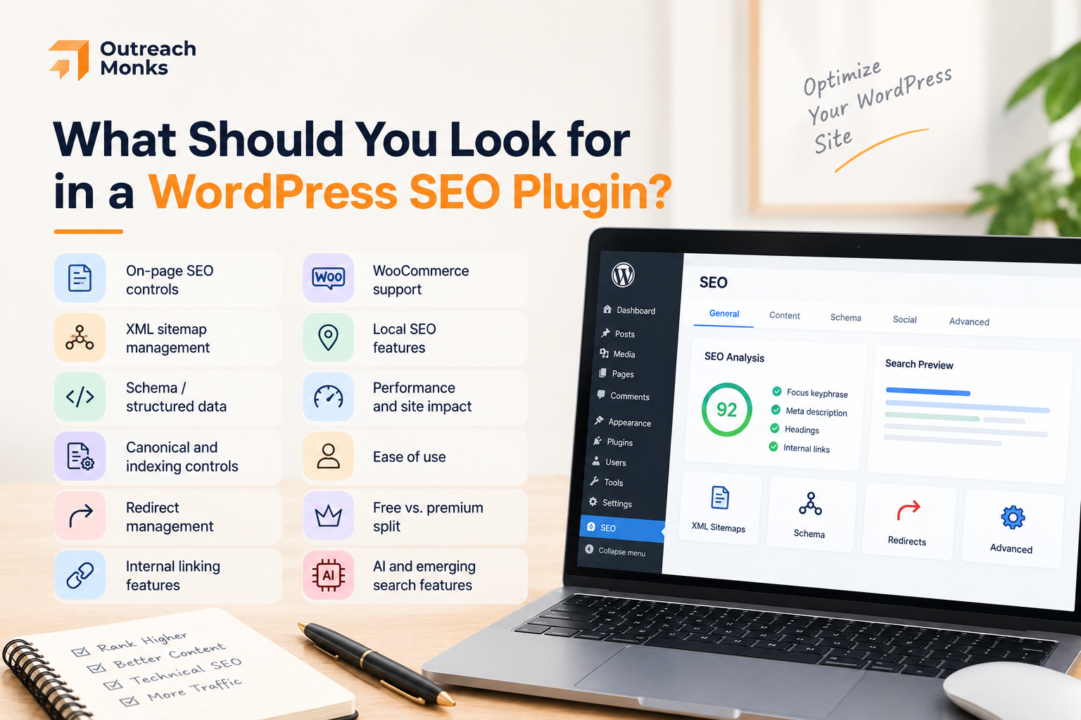 What to look for in a SEO wordpress plugin blog image