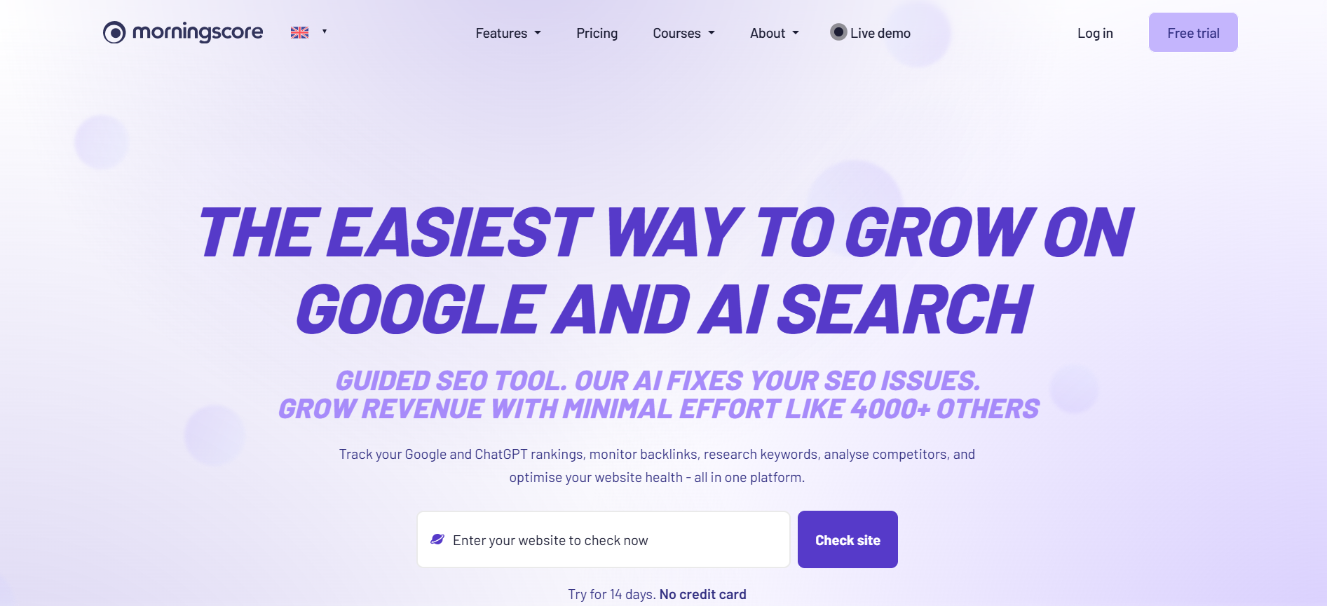 Morning score audit tool blog image