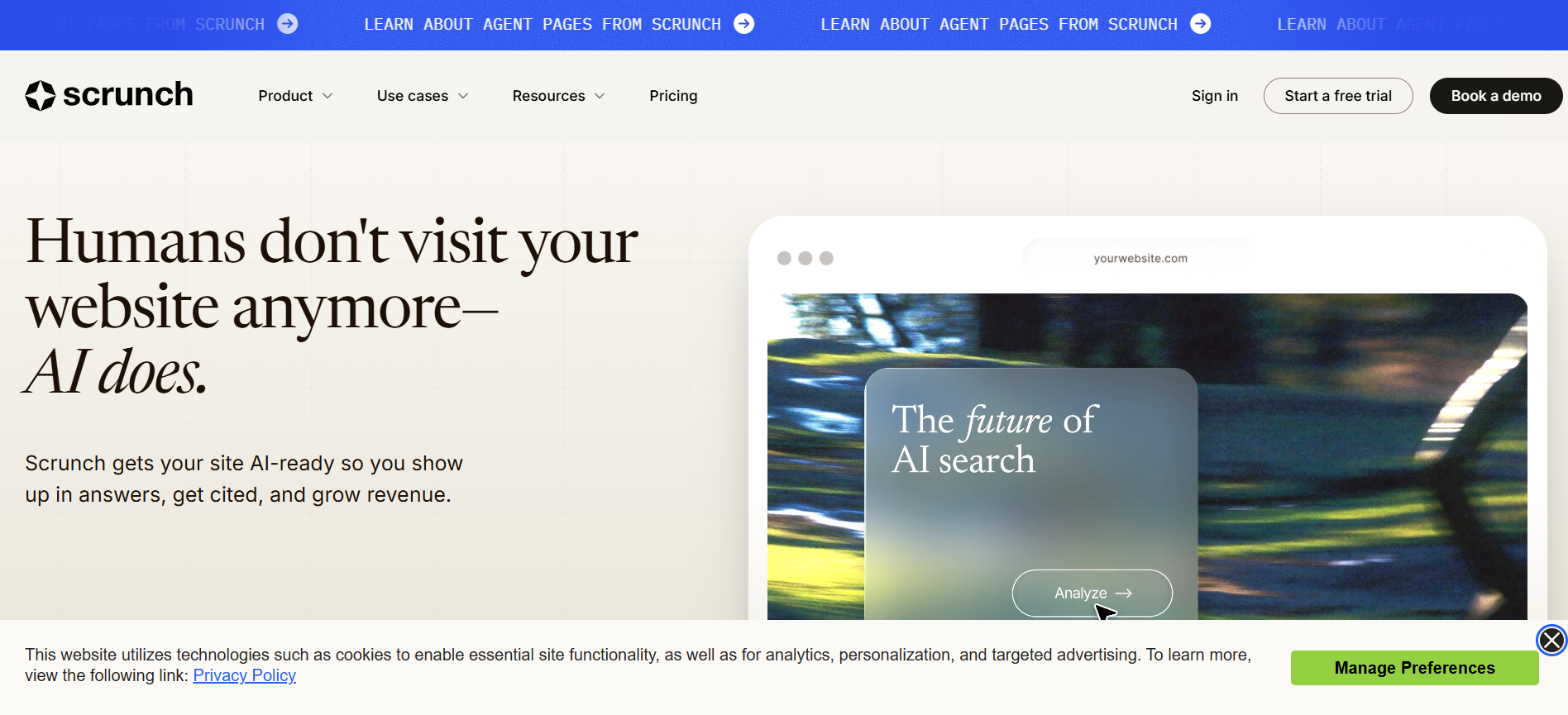 Scrunch AI visibility tool blog image