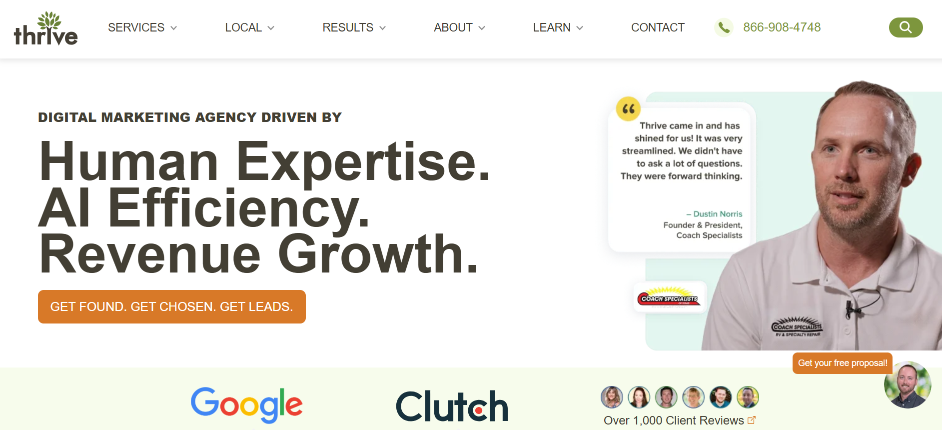 Thrive Agency listicle banner