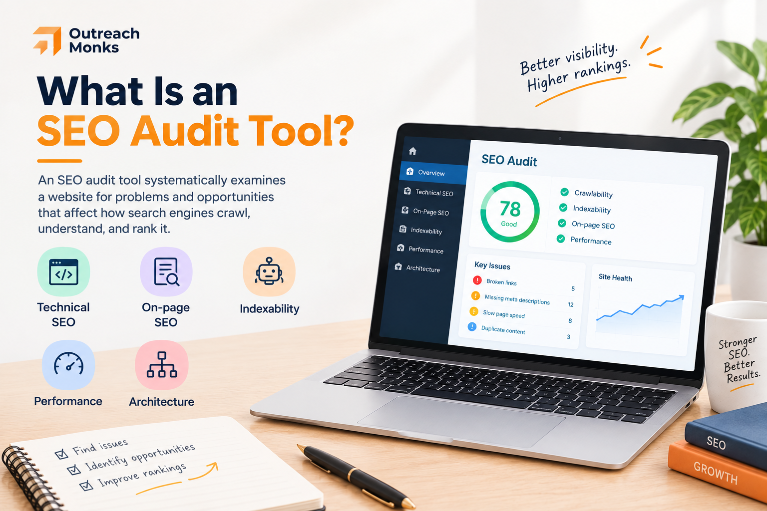 What is an SEO audit tool infographic